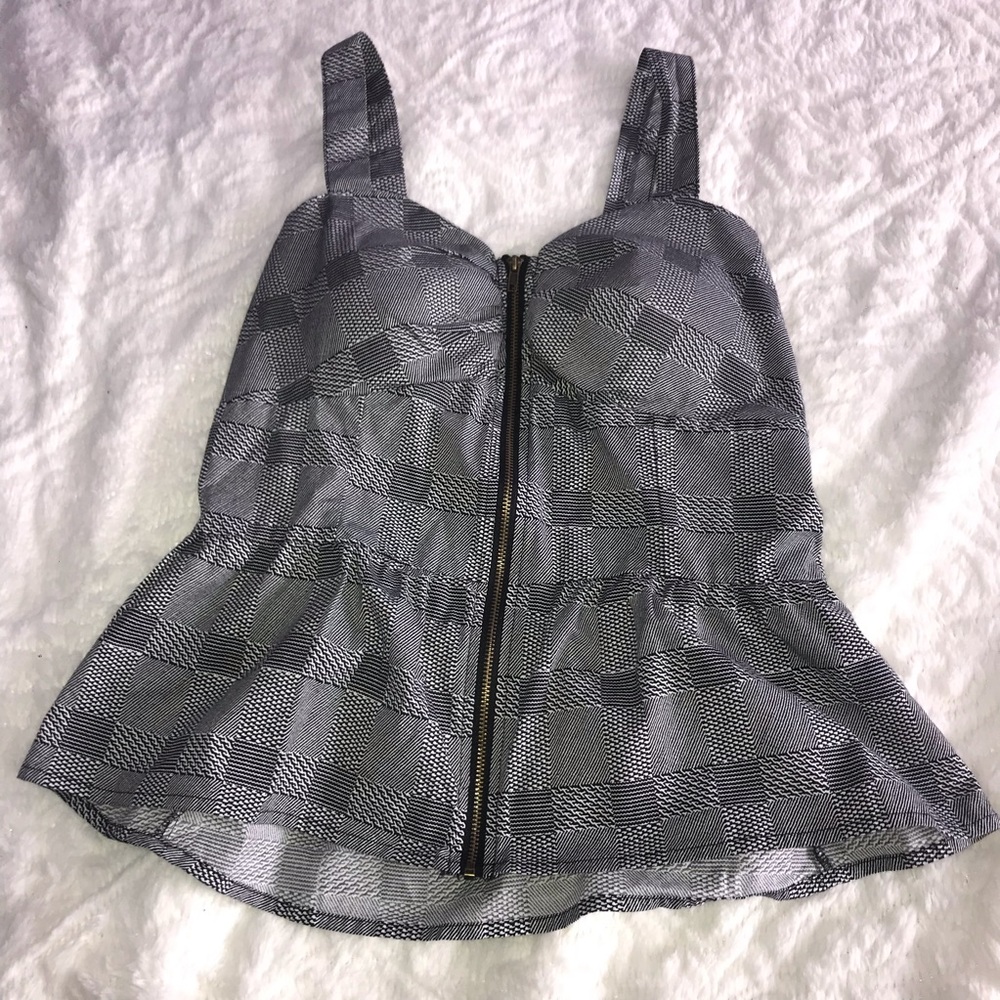 Zip up blouse